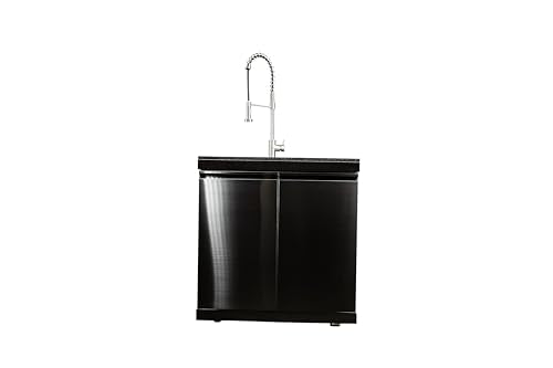 Luxuria Spas Flame Pro Series 6-Burner Modular Kitchen Black