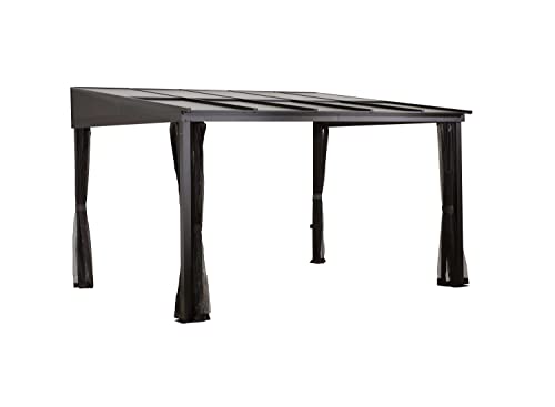 Sojag Pompano 10x12 Ft. Wall Gazebo Gray