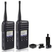 Motorola Solutions DTR700 Digital 2-Way Radio 2-Pack Black