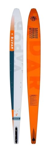 Radar Men's Graphite Vapor Water Ski 69.5" White/Orange Glow