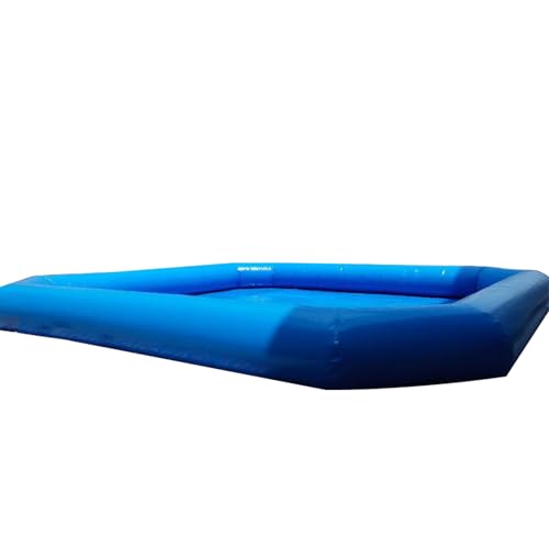 LGXEnzhuo Oversized Inflatable Swimming Pool with Blower Blue