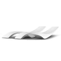 Aquamarine Set of Two Water Sun Loungers White