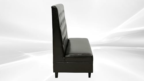 Elite Kitchen Supply Commercial Button Style Booth Black