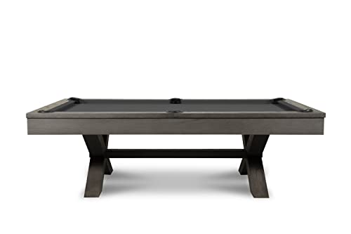 Empire USA Manhattan Slate Pool Table W/ Premium Billiard Accessories Charcoal