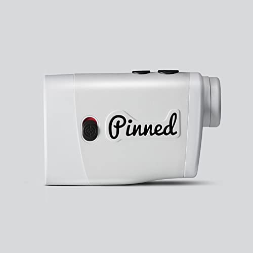 Pinned Golf Rangefinder White