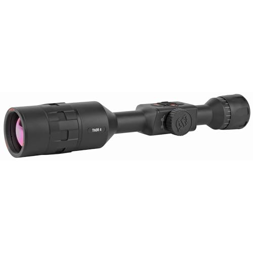 ATN ThOR 4 HD Thermal Rifle Scope 4-40x 640x480 with HD Video Recording Wi-Fi GPS Smooth Zoom Matte Black