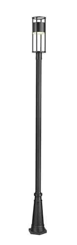 Z-Lite Luca Outdoor Post Light 1-Light 8 Watts Black
