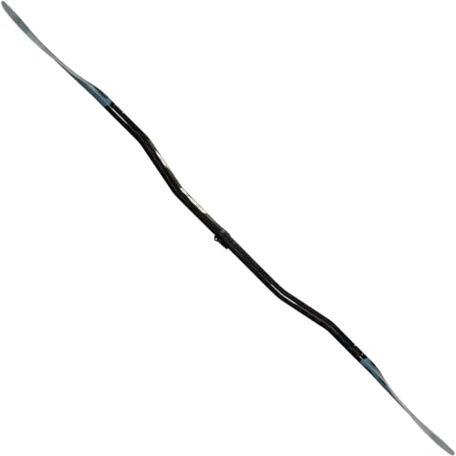 AQUA BOUND Fiberglass Versa-Lok Bent Shaft 4-Piece Kayak Paddle Blue