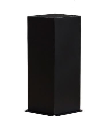 Garden Artisans Black Column Pedestal 12x12x30 Inches