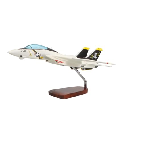 High Flying Models Grumman F-14A Tomcat VF-84 Jolly Rogers Mahogany Sculpture Multi