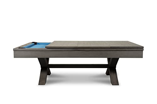 Empire USA Manhattan Slate Pool Table W/ Premium Billiard Accessories Charcoal