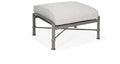 Winston Manor Ottoman Weathered Teak/ Linen Lace