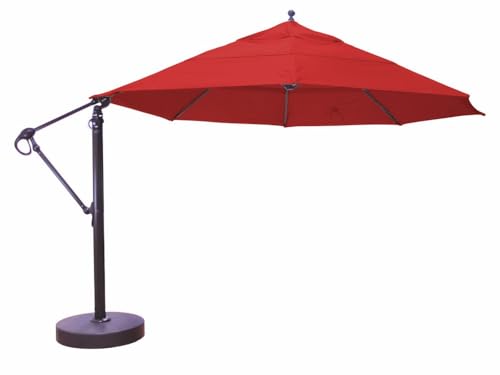 Galtech International 13 Foot Cantilever Round Umbrella Antique Beige