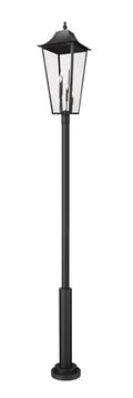 Z-Lite Gannon 5 Light Outdoor Post Mounted Fixture Black