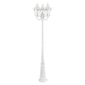 Livex Traditional Three Light Outdoor Post Mount Oxford Collection White