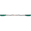 AQUA BOUND Tango Fiberglass Bent Shaft 2-Piece Kayak Paddle GreenTide