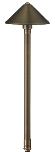 VOLT 15-Pack 12V Brass Conehead Path Lights Bronze