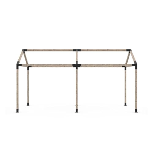 TOJAGRID Grid 30 Double Pergola Kit for 4x4 Wood Posts