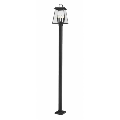 Z-Lite Broughton Outdoor Post Light 4-Light 240W Black