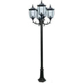 DABMAR LIGHTING Victoria Post Five Light Fixture Black