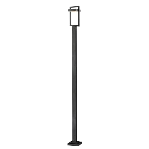 Z-Lite 1 Light Outdoor Post Mounted Fixture Black