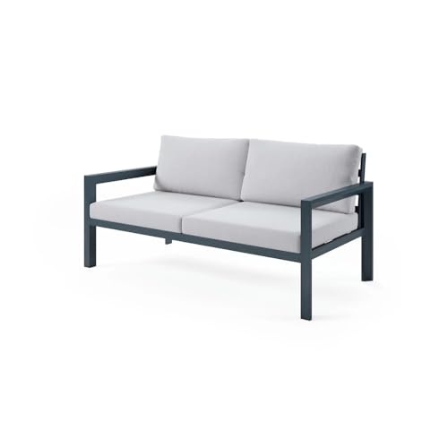Modifurn Modern Outdoor Furniture Set Gray/White