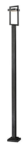 Z-Lite 1 Light Outdoor Post Mounted Fixture Black