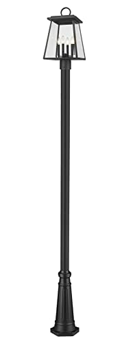 Z-Lite Broughton Outdoor Post 4-Light 240W Black