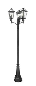 Z-Lite Talbot 9 Light 115" Tall Post Light Black