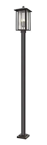Z-Lite 3 Light Outdoor Post Mounted Fixture Oil Rubbed Bronze