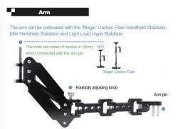 GOWE 1-5 KG Carbon Steadicam Stabilizer with Single Arm and Vest