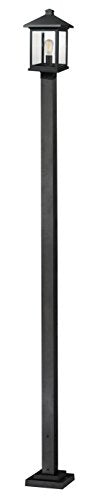 Z-Lite Outdoor Post Light 531PHBS-536P-BK Black