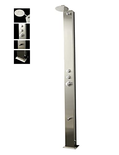 Wayime Outdoor Solar Shower Silver