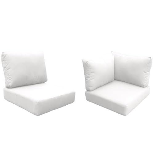 TK Classics High Back Cushion Set for FAIRMONT-11d Sail White