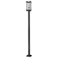 Z-Lite 1 Light Outdoor Post Mounted Fixture Black
