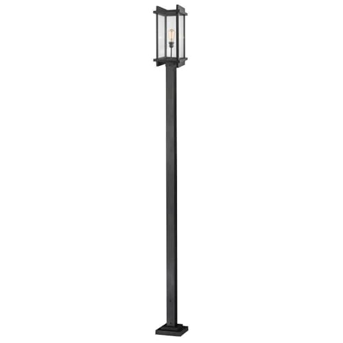 Z-Lite 1 Light Outdoor Post Mounted Fixture Black