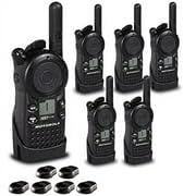 Motorola Solutions 6-Pack CLS1110 UHF 1W 1-Channel 2-Way Radio Black