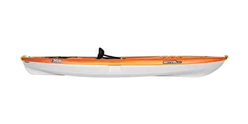 Pelican Sentinel 100X Sit-on-top Kayak - Recreational One Person Kayak - 10 ft - Fade Fireman Red/Yellow