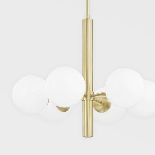 Hudson Valley Lighting Vintage 1 Light Mini Pendant Satin Brass Clear Glass