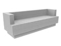 EverBlock Modular 8’ Sofa with Cantilever Kit Translucent