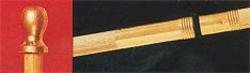 212 Main Carton of 6 Two-Piece Wood Flagpoles with Ball Ornament, 10 ft. x 1.38 in.