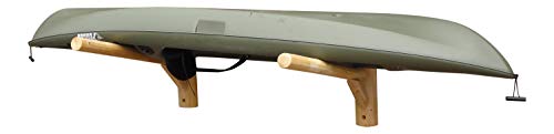 Log Kayak Rack 1-Place Wall Kayak/Canoe Rack Canyon Brown