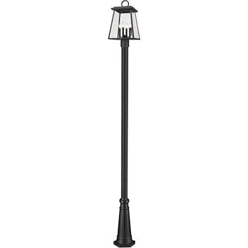 Z-Lite Broughton Outdoor Post 4-Light 240W Black