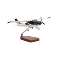 High Flying Models Cessna 182 Skylane Large Mahogany Sculpture Blue & White