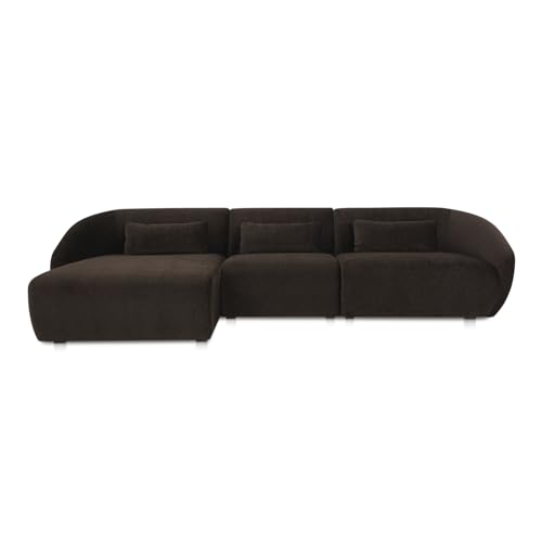 Moe's Home Collection Amelia Lounge Modular Left Sectional Espresso