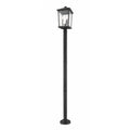 Z-Lite 3 Light Outdoor Post Mounted Fixture Black