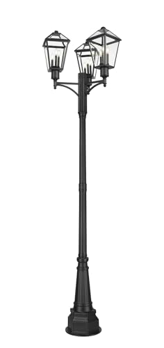 Z-Lite Talbot 9 Light 115" Tall Post Light Black
