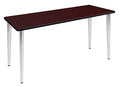 212 Main Kahlo Tapered Leg Table Mahogany & Chrome 60x24in