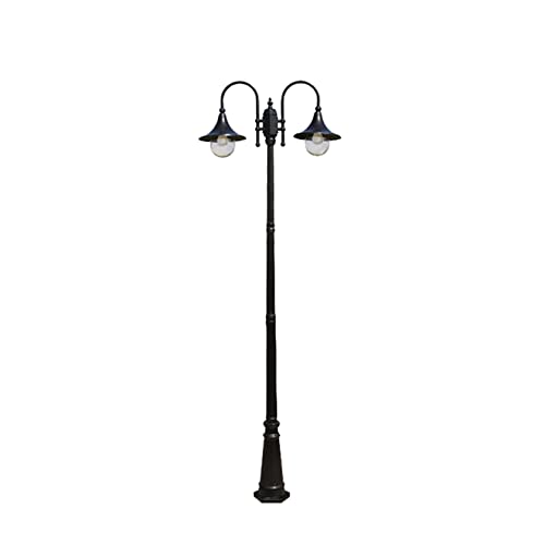 PAOOPA Garden Lamp Post Light Outdoor Street Light Black 3.2m