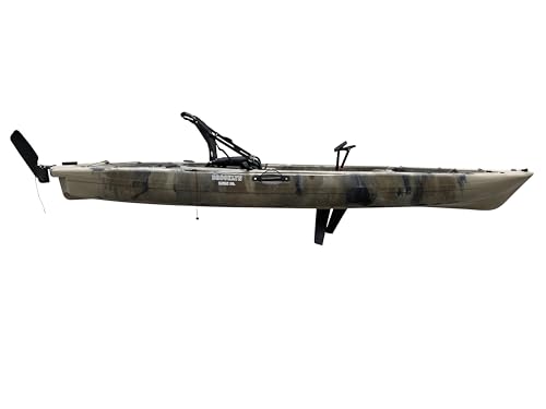 BKC Brooklyn 12.0 Single Pedal Sit-On-Top Fishing Kayak Camo